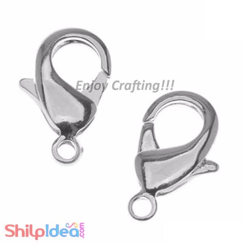 Lobster Clasps - Silver - Pack of 8